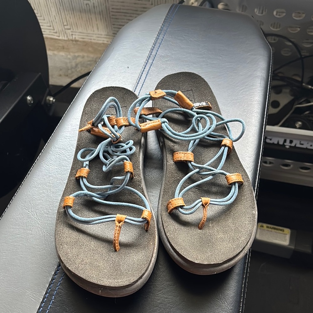 Teva Sandals in Blue and Brown